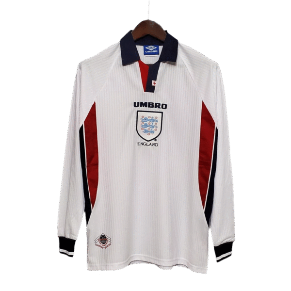 camiseta inglaterra 1998 manga larga