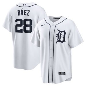 camisa mlb detroit blanca báez