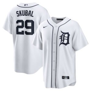 camisa mlb detroit blanca skubal