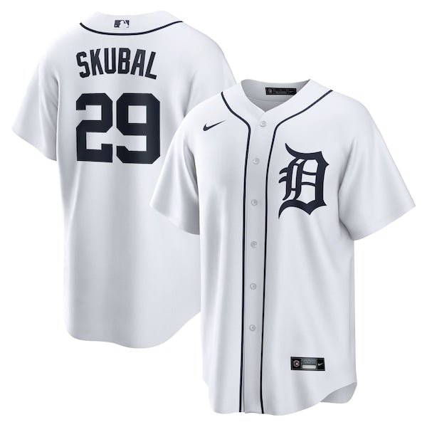 camisa mlb detroit blanca skubal