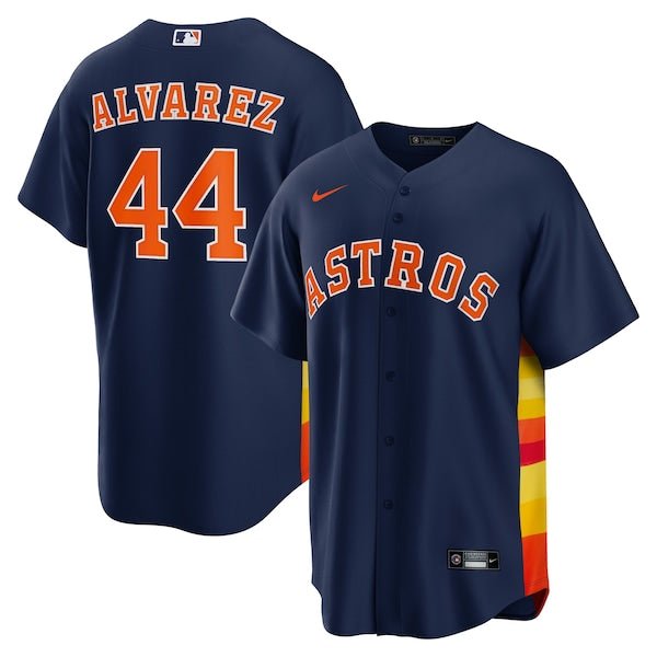 camisa mlb astros oscura alvarez