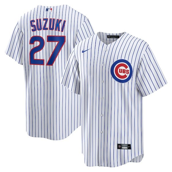 camisa mlb cubs de rayas suzuki