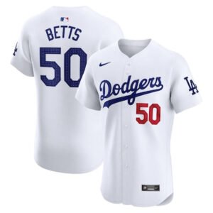 camisa mlb dodgers blanca betts