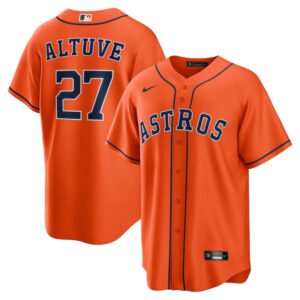 camisa mlb astros naranja altuve