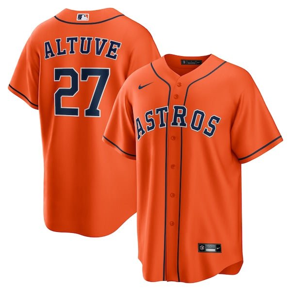 camisa mlb astros naranja altuve