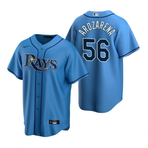 camisa mlb tampa rays celeste arozarena