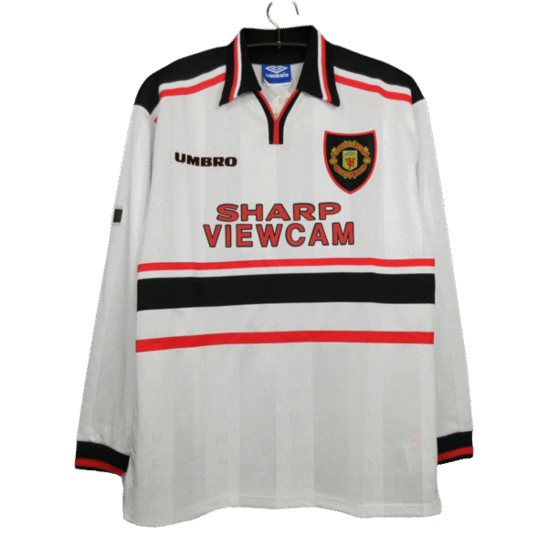 camiseta manchester united 98/99 manga larga visitante