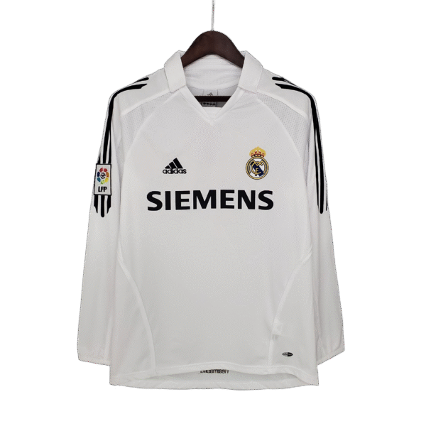 camiseta real madrid 05/06 local manga larga