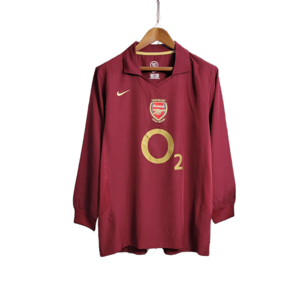 camiseta arsenal 05/06 manga larga